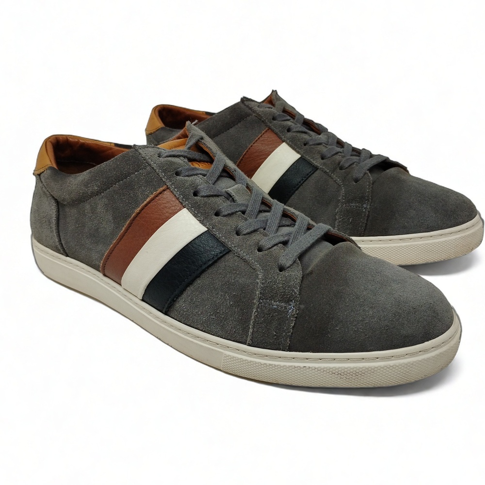 Allen Edmonds Courtside Suede Low Top Sneakers Mens 9.5 D Smart Casual Trainers